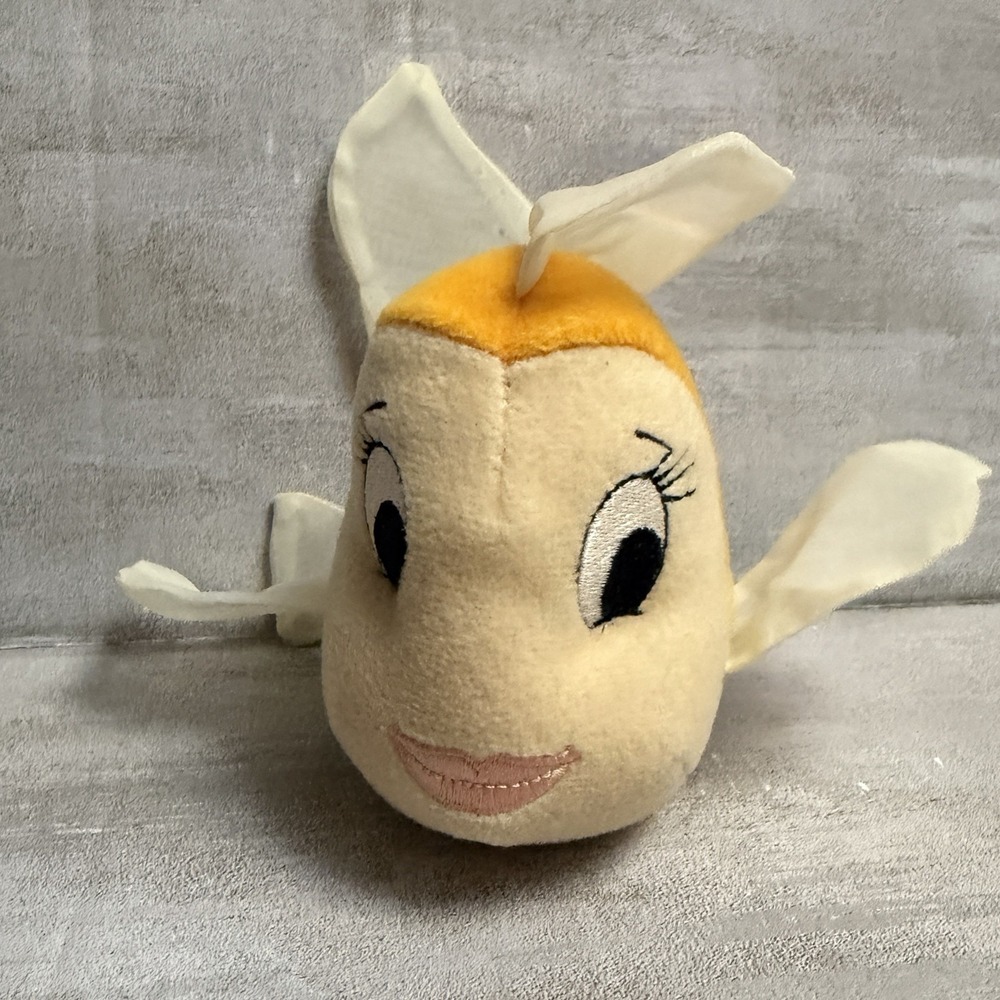 Disney Store Pinocchio Cleo 7" Goldfish Plush Doll Stuffed Toy Fish Mesh Fin NWT